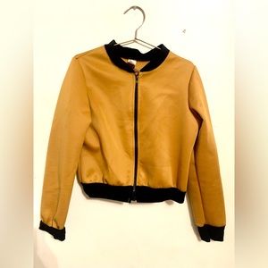 Yellow & Black Bomber Jacket